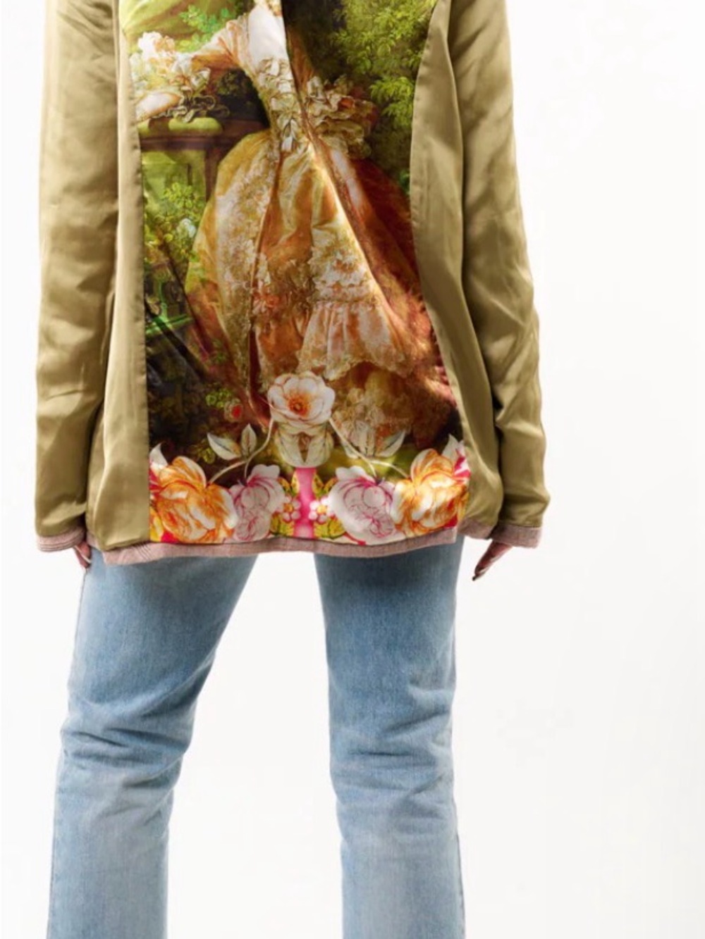 Aratta Blush Pink Plaid Blazer with Floral Embroidery - Picture 9 of 11